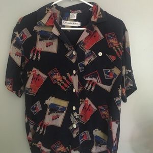 short sleeve button up shirt